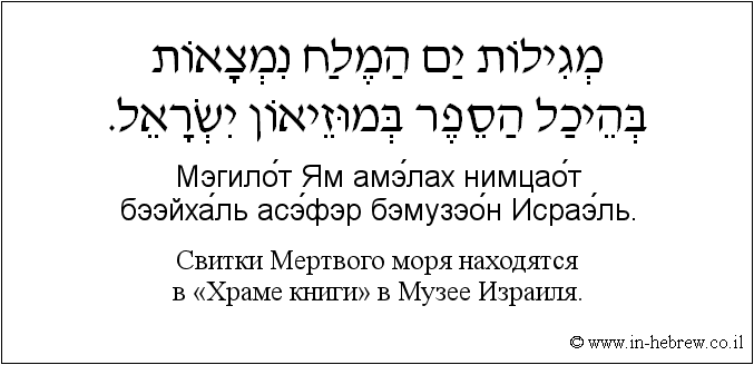 Иврит и русский: Свитки Мертвого моря находятся в «Храме книги» в Музее Израиля